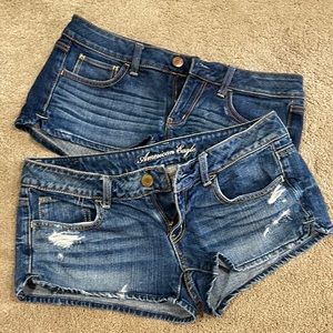 American Eagle low rise shorts - set of 2